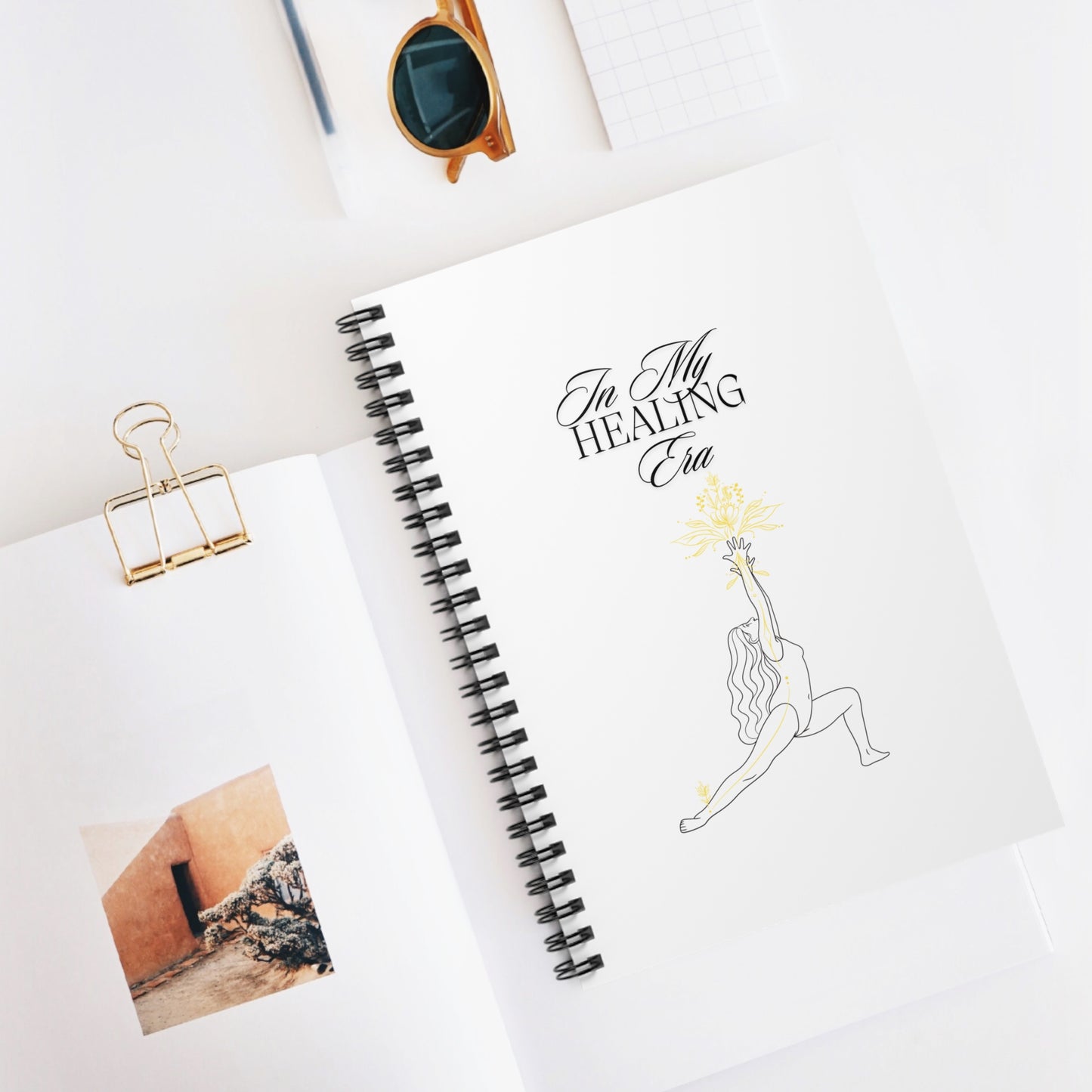 Inspirational Spiral Notebook - In My Healing Era, Journal for Self-Care, Mindfulness, Motivational Gift, Healing Journey, Wellness Planner