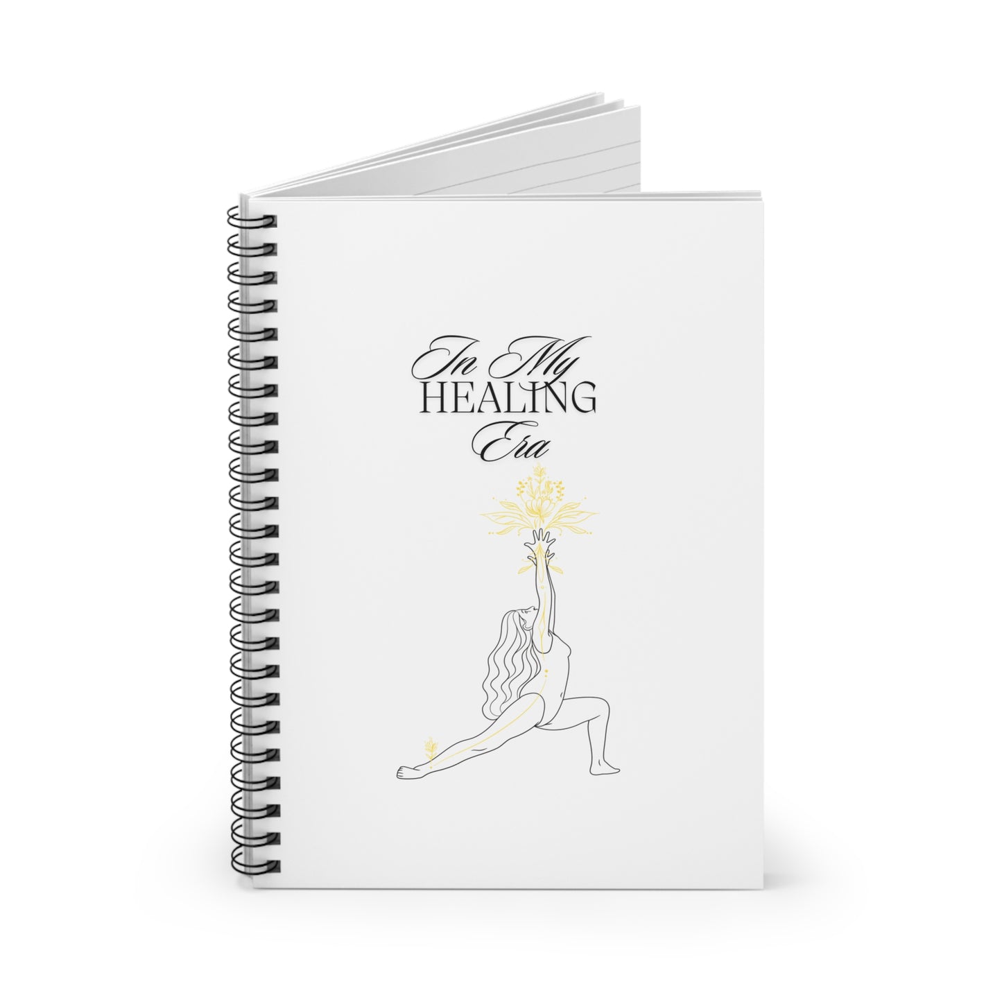 Inspirational Spiral Notebook - In My Healing Era, Journal for Self-Care, Mindfulness, Motivational Gift, Healing Journey, Wellness Planner