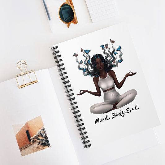 Mind Body Soul Spiral Notebook - Ruled Line
