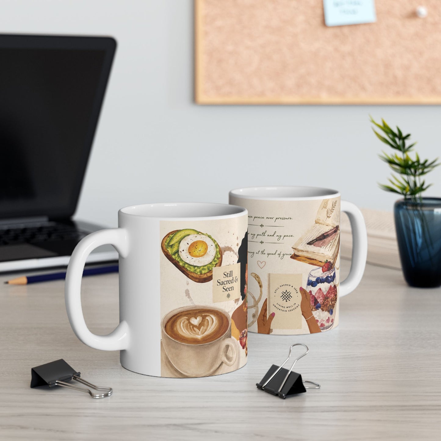 Still Sacred & Seen — Quiet Morning Inspirational Coffee Mug
