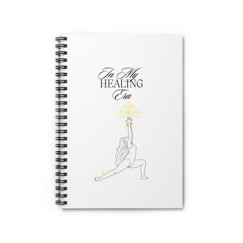 Inspirational Spiral Notebook - In My Healing Era, Journal for Self-Care, Mindfulness, Motivational Gift, Healing Journey, Wellness Planner