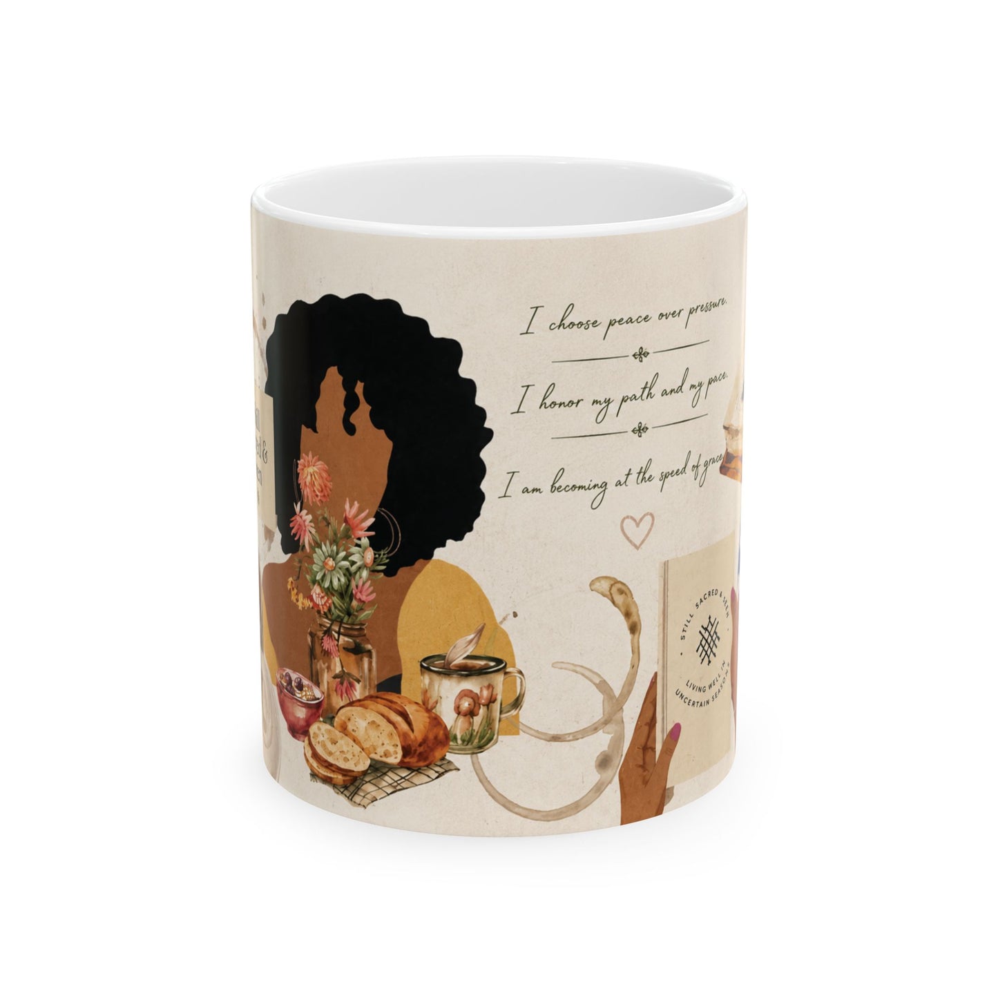 Still Sacred & Seen — Quiet Morning Inspirational Coffee Mug
