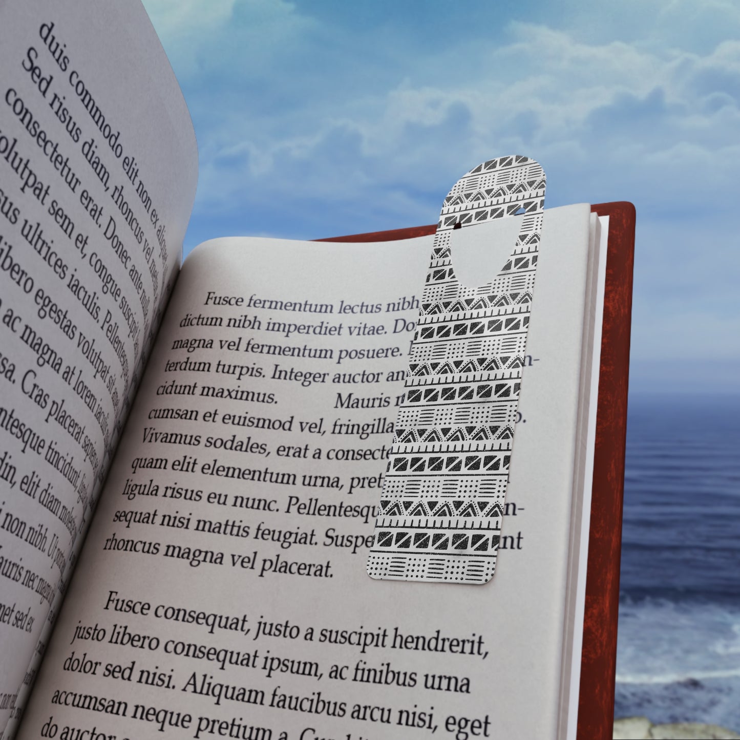 Stylish Bookmark – Modern Black and White Geometric Design, Reading Gift, Book Lover's Essential, Minimalist Decor, Teacher Appreciation