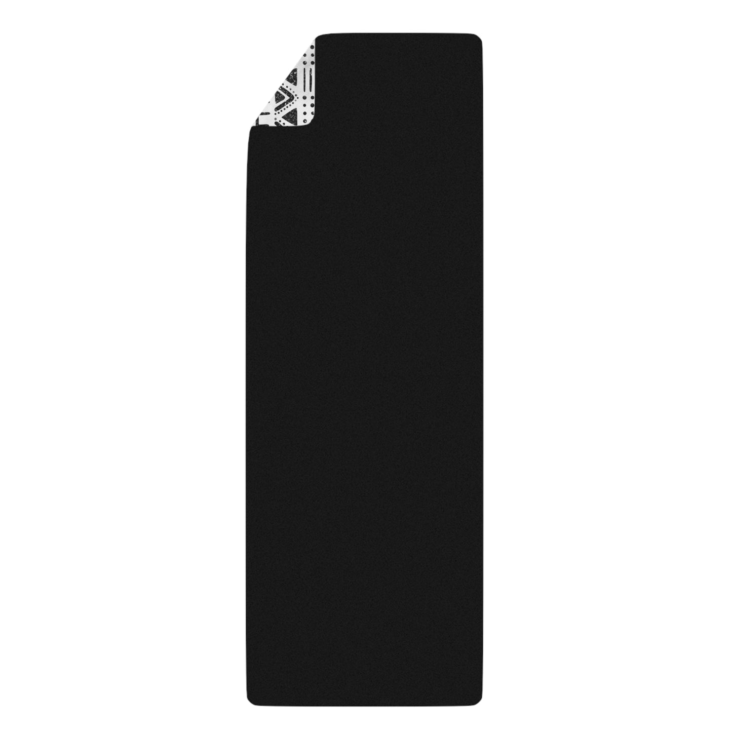Black and White ModCloth Yoga Mat with Anti-Slip Bottom