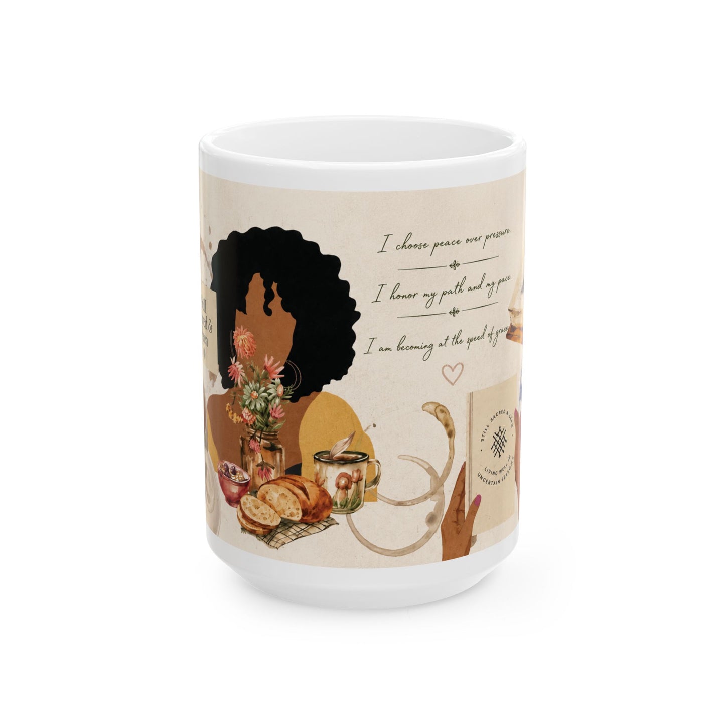Still Sacred & Seen — Quiet Morning Inspirational Coffee Mug