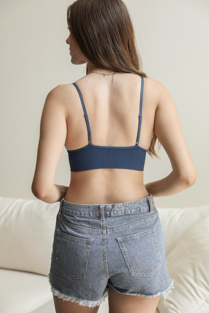 Waistband Loop Lace Brami – Feminine Stretchy Cami Top
