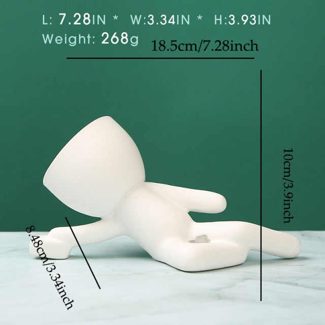 Creative Ceramics Little People Body Art Flower Pot