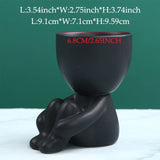 Creative Ceramics Little People Body Art Flower Pot